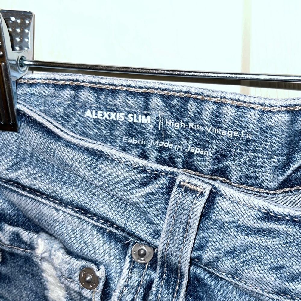 AG Alexxis Slim Jeans High Rise Vintage Wash Contour360 Raw Hem - Picture 4 of 9